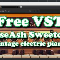 Free VST - NoiseAsh Sweetcase - electric piano